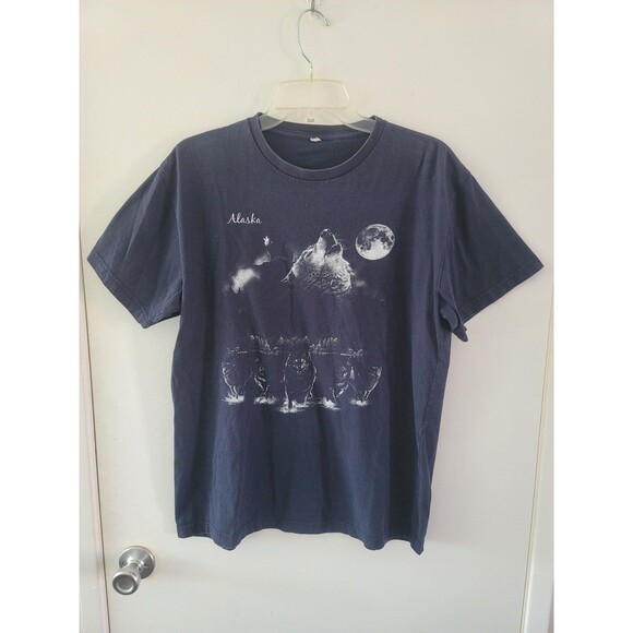 Alaska Navy & White Sigma Wolf T-shirt - Picture 1 of 8